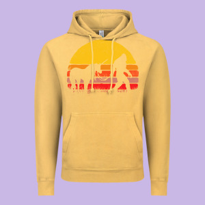 Sasquatch And Unicorn Vintage Vintage Hoodie Designed By Artisfamous
