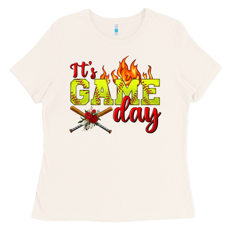 It's Game Day Softball Ladies Tee by BundleAndBundleShop | Teevron