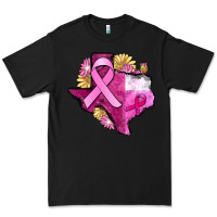 Black Texas Cancer Awareness map Premium Tee - FaDigitalArtStudio