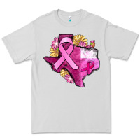 Dove Grey Texas Cancer Awareness map Premium Tee - FaDigitalArtStudio