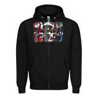 Black cowhide, leopard serape backgraund Zipper Hoodie - JahusDesignShop