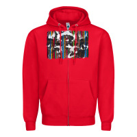 Red cowhide, leopard serape backgraund Zipper Hoodie - JahusDesignShop