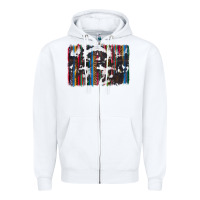White cowhide, leopard serape backgraund Zipper Hoodie - JahusDesignShop