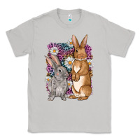 Moon Dust Bunnys Easter with leopard background Classic Tee - OliviaCreatesArt