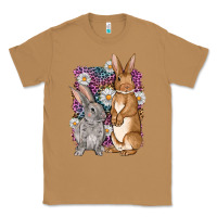 Toasted Coconut Bunnys Easter with leopard background Classic Tee - OliviaCreatesArt