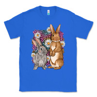 True Royal Bunnys Easter with leopard background Classic Tee - OliviaCreatesArt