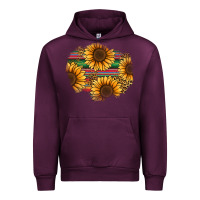 Mauve Wine sunflower leopard serape patch Urban Hoodie - Jasminsmagicworld