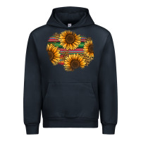 Navy sunflower leopard serape patch Urban Hoodie - Jasminsmagicworld