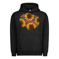 Pigment Black sunflower leopard serape patch Urban Hoodie - Jasminsmagicworld