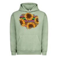 Pigment Oil Green sunflower leopard serape patch Urban Hoodie - Jasminsmagicworld