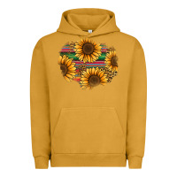 Pigment Peanut Butter sunflower leopard serape patch Urban Hoodie - Jasminsmagicworld
