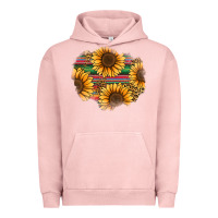 Pigment Salmon sunflower leopard serape patch Urban Hoodie - Jasminsmagicworld