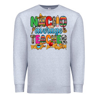 Heather Grey Nacho average Teacher Premium Sweatshirt - RanaPortraitStore