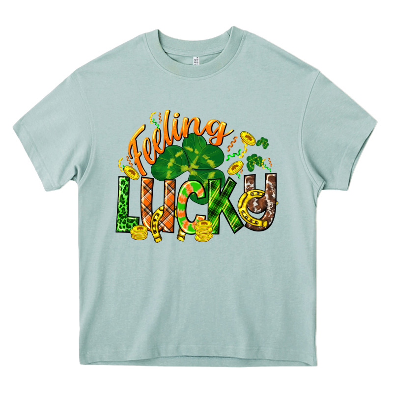 Feeling Lucky St. Patrick's Day Heavy Core Tee by CowGirlArtShop | Teevron