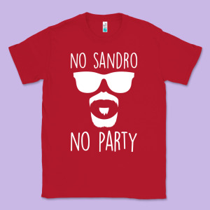 No Sandro No Party Classic Tee Designed By Bettercallsaul