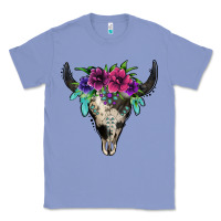 Colony Blue cowhide bull skull Classic Tee - Jasminsmagicworld