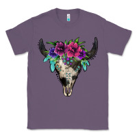 Lavender cowhide bull skull Classic Tee - Jasminsmagicworld