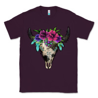 Plum cowhide bull skull Classic Tee - Jasminsmagicworld
