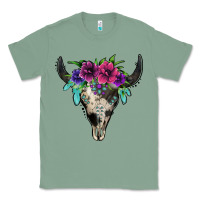 Sage cowhide bull skull Classic Tee - Jasminsmagicworld
