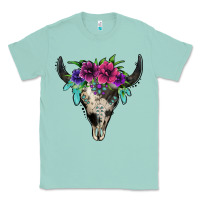 Seafoam cowhide bull skull Classic Tee - Jasminsmagicworld