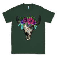 Sports Green cowhide bull skull Classic Tee - Jasminsmagicworld