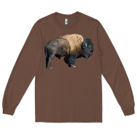 Chestnut Bison Buffalo Long Sleeve Tee - LillyAllenDesigns