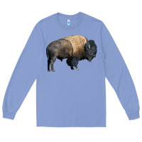 Colony Blue Bison Buffalo Long Sleeve Tee - LillyAllenDesigns