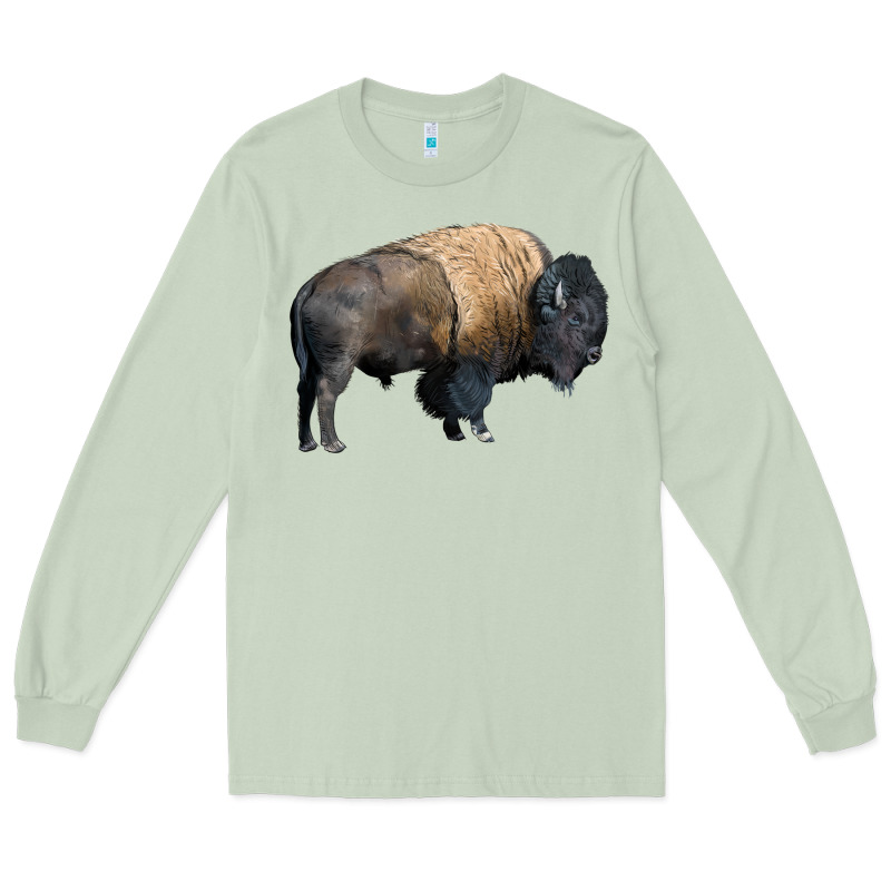 Bison Buffalo Long Sleeve Tee by LillyAllenDesigns | Teevron