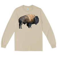 Mushroom Bison Buffalo Long Sleeve Tee - LillyAllenDesigns