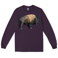 Plum Bison Buffalo Long Sleeve Tee - LillyAllenDesigns