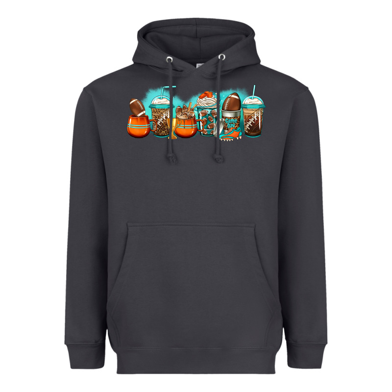 American Football Coffee Cups Heavyweight Hoodie by Jasminsmagicworld | Teevron