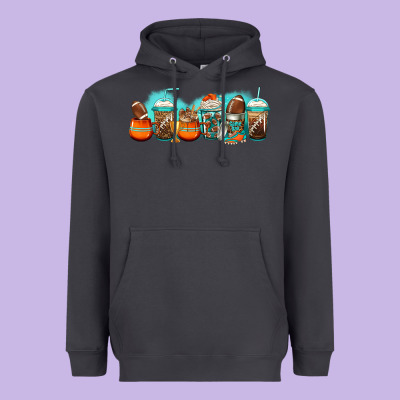 American Football Coffee Cups Heavyweight Hoodie Designed By Jasminsmagicworld