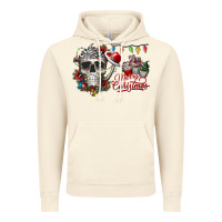 Vintage Artic Merry Christmas  skull Vintage Hoodie - CowhideDigitalArt