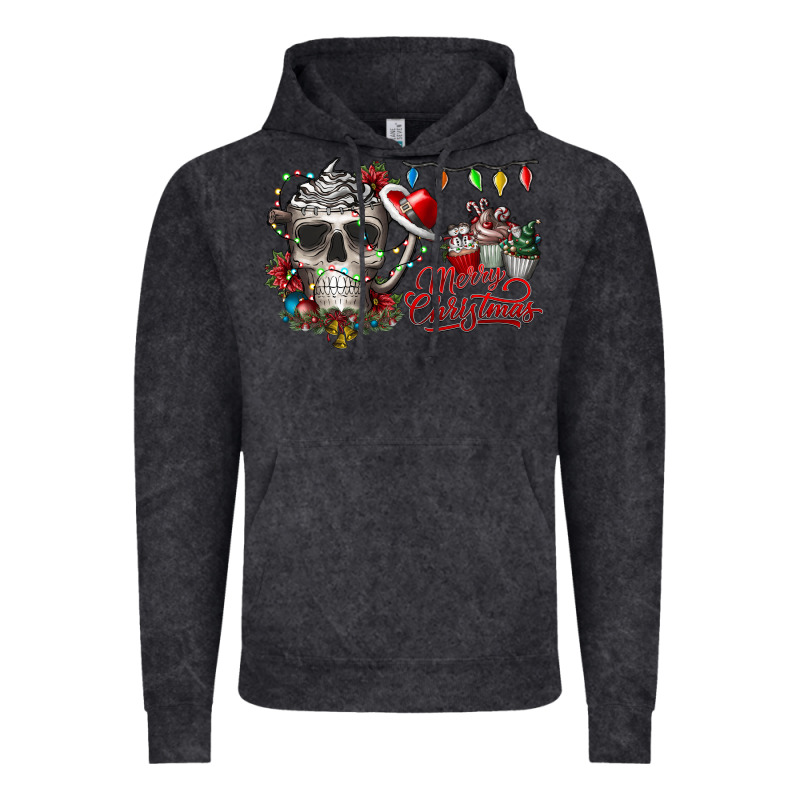 Merry Christmas  Skull Vintage Hoodie by CowhideDigitalArt | Teevron