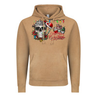 Vintage Camel Merry Christmas  skull Vintage Hoodie - CowhideDigitalArt