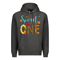Charcoal Heather sweet one pineapple Premium Hoodie - Artiststas
