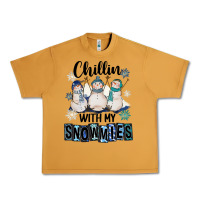 Peanut Butter Chillin With My Snowmies Urban Heavy Tee - FaDigitalArtStudio
