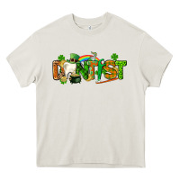 Cream St. Patrick's Day Dentist Heavy Core Tee - CowGirlArtShop