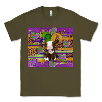 Army Green mardi gras cow Classic Tee - Artiststas