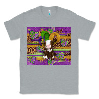 Heather Grey mardi gras cow Classic Tee - Artiststas