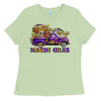 Matcha mardi gras skull truck Ladies Tee - FaDigitalArtStudio