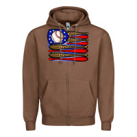 Chestnut leopard baseball flag3 Zipper Hoodie - JahusDesignShop