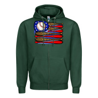 Sports Green leopard baseball flag3 Zipper Hoodie - JahusDesignShop