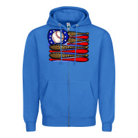 True Royal leopard baseball flag3 Zipper Hoodie - JahusDesignShop