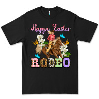 Black Happy Easter rodeo cowgirl Premium Tee - OliviaCreatesArt
