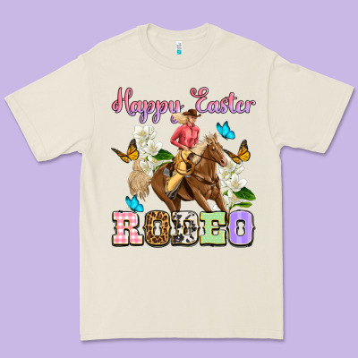 Happy Easter Rodeo Cowgirl Premium Tee Designed By Oliviacreatesart