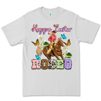 Dove Grey Happy Easter rodeo cowgirl Premium Tee - OliviaCreatesArt
