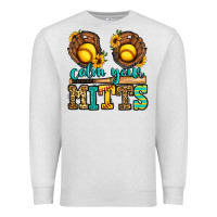 Oatmeal Heather calm your mitts softball Premium Sweatshirt - Jasminsmagicworld
