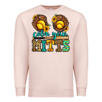 Pale Pink calm your mitts softball Premium Sweatshirt - Jasminsmagicworld