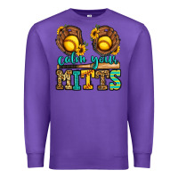 Purple calm your mitts softball Premium Sweatshirt - Jasminsmagicworld